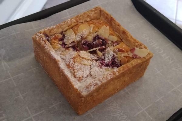 A Bakewell tart from Metropolitan Mart.