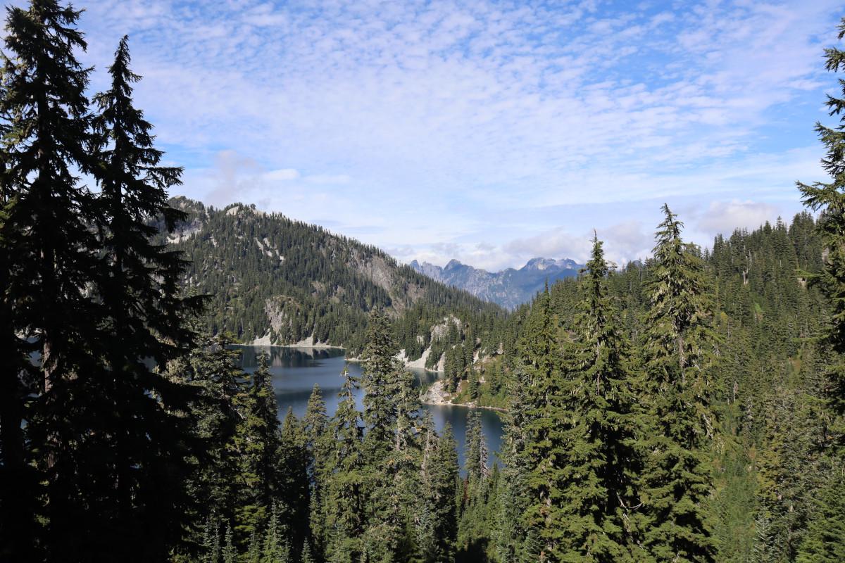 A last look back at Snow Lake.