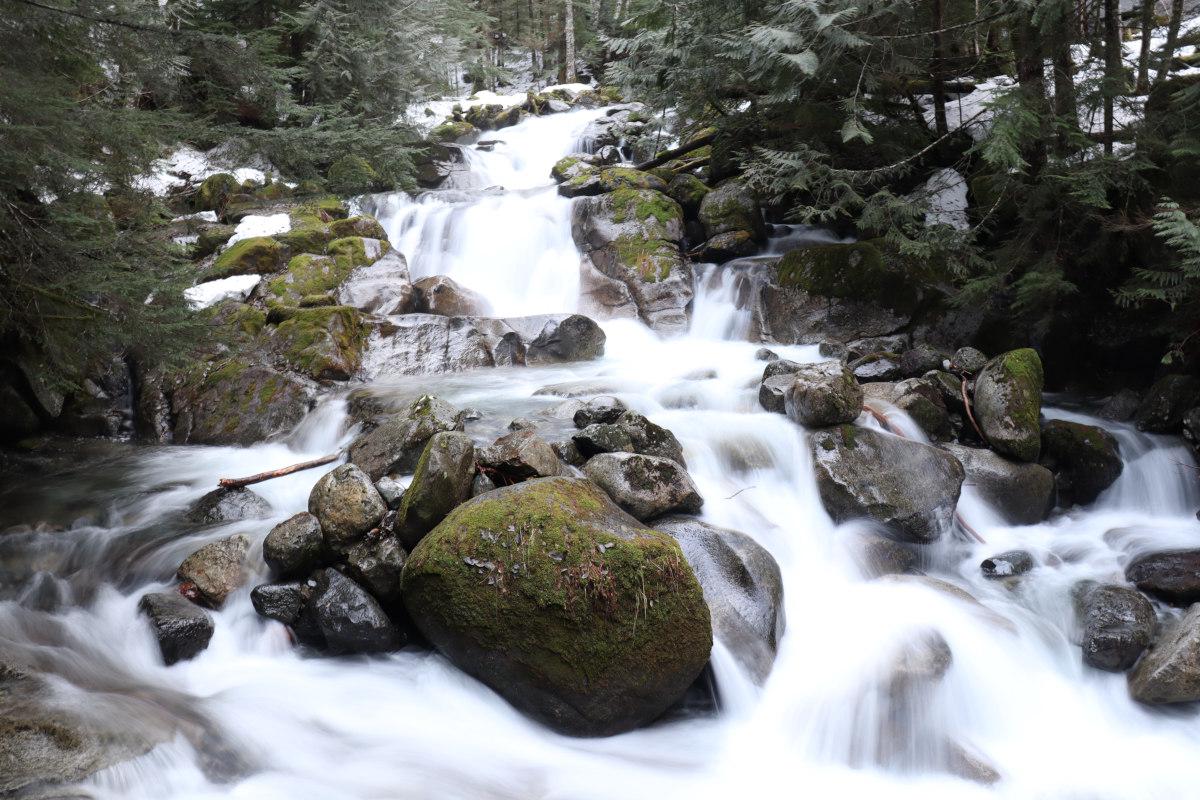 Long exposure of a waterfall.