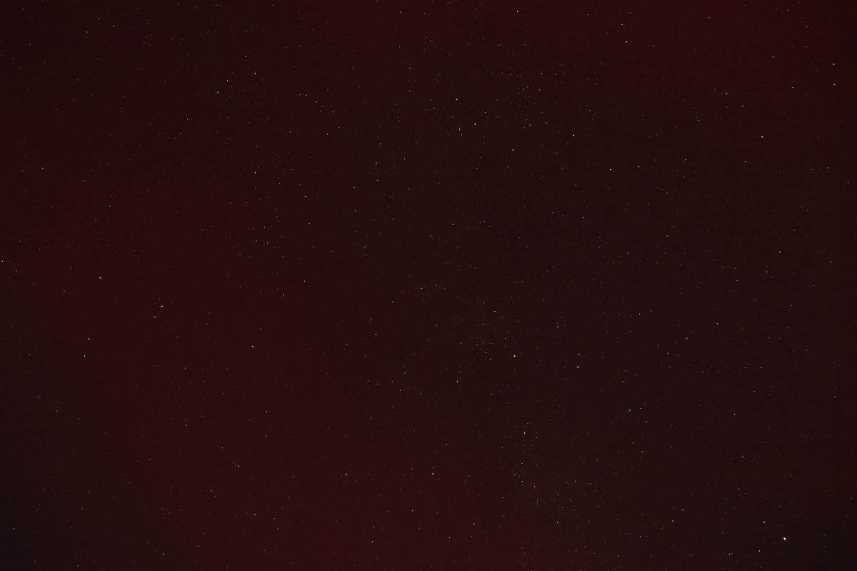 Photo of red aurora.