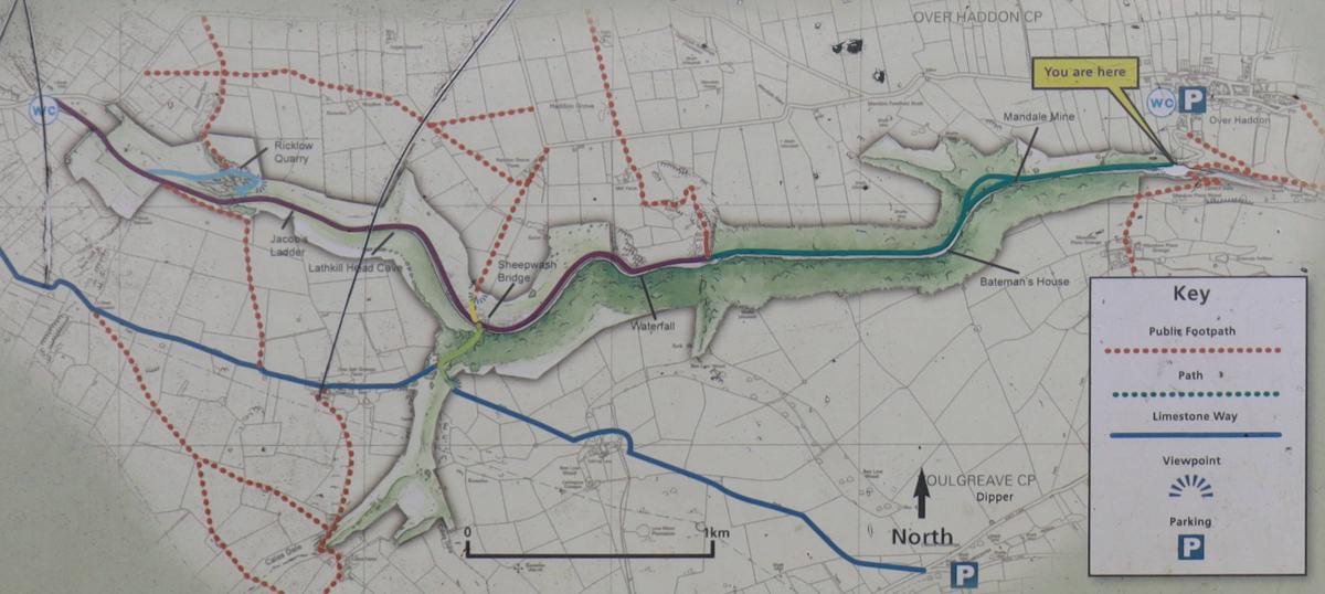 A close up of the map on the board.