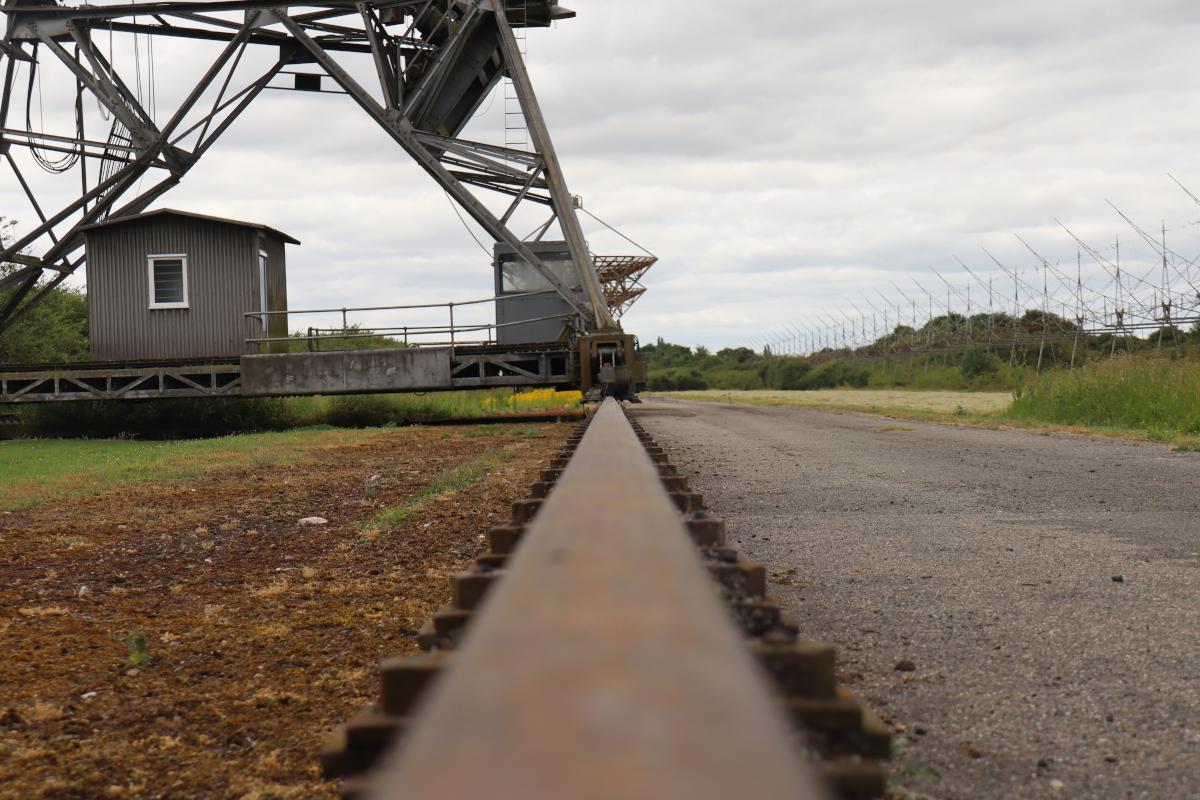 A photo taken with the camera on the track.