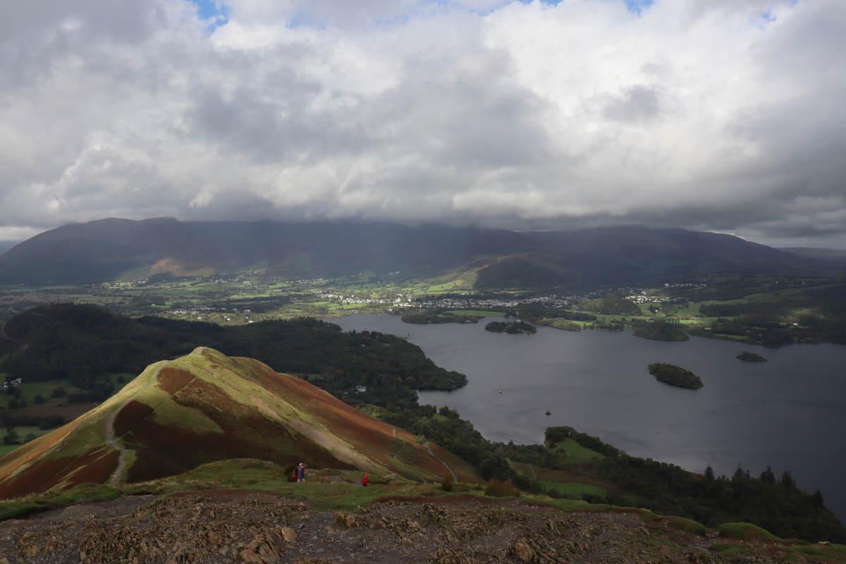 Looking down on Keswick.