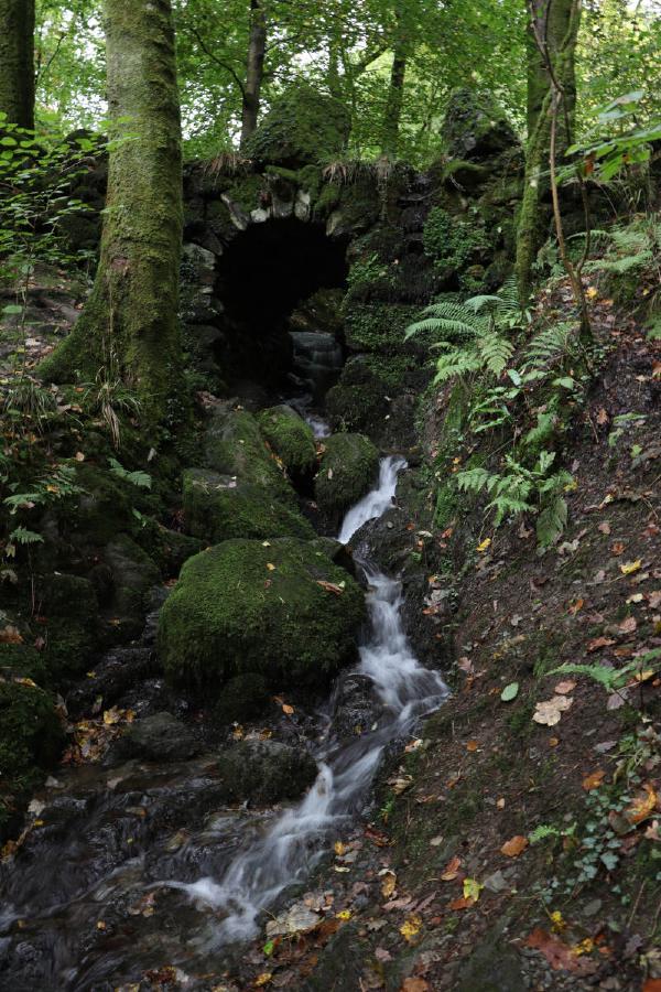 A small waterfall.